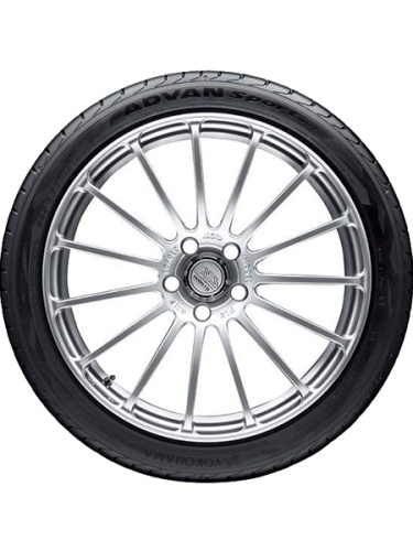 фото протектора и шины Advan Sport V105S Шина Yokohama Advan Sport V105S 225/50 R17 98Y